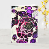 Abstraite Color Study 187, carte (Fleur jaune)