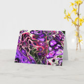 Abstraite Color Study 188, carte (Fleur jaune)