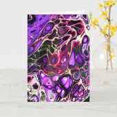 Abstraite Color Study 188, carte (Fleur jaune)