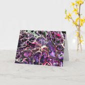 Abstraite Color Study 189, carte (Fleur jaune)