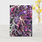 Abstraite Color Study 189, carte (Fleur jaune)