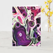 Abstraite Color Study 196, carte (Fleur jaune)