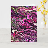 Abstraite Color Study 216, carte (Fleur jaune)