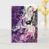 Abstraite Color Study 218, carte (Fleur jaune)