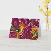 Abstraite Color Study 219, carte (Fleur jaune)