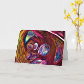 Abstraite Color Study 221, carte (Fleur jaune)