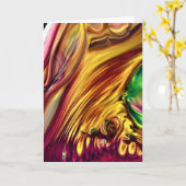 Abstraite Color Study 223, carte (Fleur jaune)