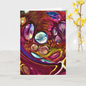 Abstraite Color Study 224, carte (Fleur jaune)