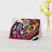 Abstraite Color Study 226, carte (Fleur jaune)