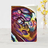 Abstraite Color Study 226, carte (Fleur jaune)