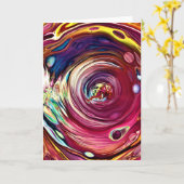 Abstraite Color Study 227, carte (Fleur jaune)