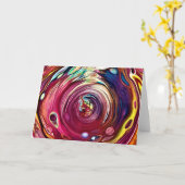 Abstraite Color Study 227, carte (Fleur jaune)