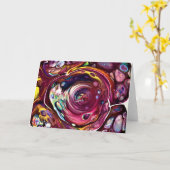 Abstraite Color Study 228, carte (Fleur jaune)