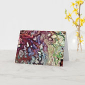 Abstraite Color Study 232, carte (Fleur jaune)