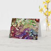 Abstraite Color Study 233, carte (Fleur jaune)