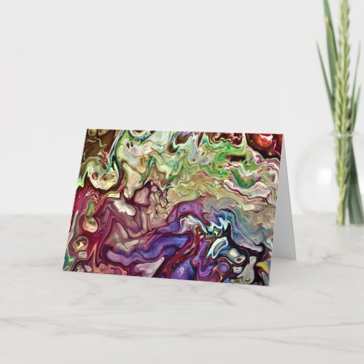 Abstraite Color Study 233, carte (Devant)