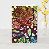 Abstraite Color Study 234, carte (Fleur jaune)