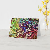 Abstraite Color Study 235, carte (Fleur jaune)