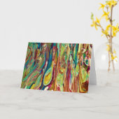 Abstraite Color Study 236, carte (Fleur jaune)