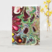 Abstraite Color Study 237, carte (Fleur jaune)