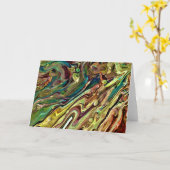 Abstraite Color Study 238, carte (Fleur jaune)