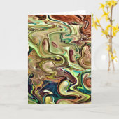 Abstraite Color Study 239, carte (Fleur jaune)