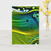 Abstraite Color Study 242, carte (Fleur jaune)