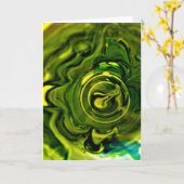 Abstraite Color Study 243, carte (Fleur jaune)