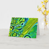 Abstraite Color Study 244, carte (Fleur jaune)