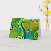 Abstraite Color Study 247, carte (Fleur jaune)