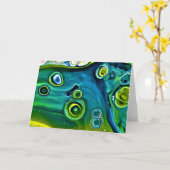 Abstraite Color Study 248, carte (Fleur jaune)