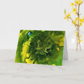 Abstraite Color Study 249, carte (Fleur jaune)