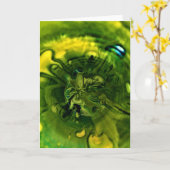 Abstraite Color Study 249, carte (Fleur jaune)