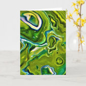 Abstraite Color Study 253, carte (Fleur jaune)