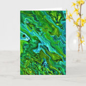 Abstraite Color Study 255, carte (Fleur jaune)