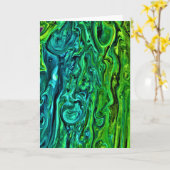 Abstraite Color Study 258, carte (Fleur jaune)