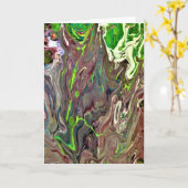 Abstraite Color Study 259, carte (Fleur jaune)