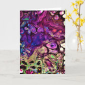 Abstraite Color Study 261, carte (Fleur jaune)