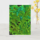 Abstraite Color Study 262, carte (Fleur jaune)