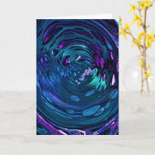 Abstraite Color Study 266, carte (Fleur jaune)