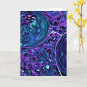 Abstraite Color Study 267, carte (Fleur jaune)