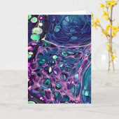 Abstraite Color Study 273, carte (Fleur jaune)