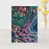 Abstraite Color Study 275, carte (Fleur jaune)