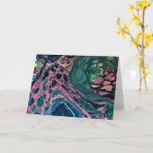 Abstraite Color Study 275, carte (Fleur jaune)