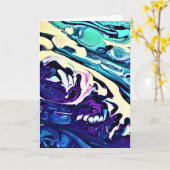 Abstraite Color Study 280, carte (Fleur jaune)