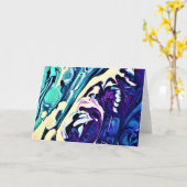 Abstraite Color Study 280, carte (Fleur jaune)