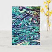 Abstraite Color Study 282, carte (Fleur jaune)