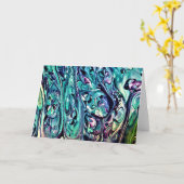 Abstraite Color Study 285, carte (Fleur jaune)