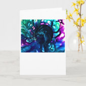 Abstraite Color Study 287, carte (Fleur jaune)