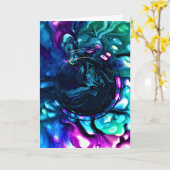 Abstraite Color Study 287, carte (Fleur jaune)